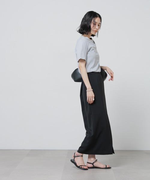 NANO universe（ナノユニバース）の「Anti Soaked(R) 汗染み防止カラフルクルーTシャツ（Tシャツ/カットソー・レディース・レッド/ブラウン/ライトピンク/ブルーグレー/ライトイエロー・FREE）」の22枚目の写真