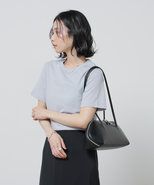 NANO universe（ナノユニバース）の「Anti Soaked(R) 汗染み防止カラフルクルーTシャツ（Tシャツ/カットソー・レディース・レッド/ブラウン/ライトピンク/ブルーグレー/ライトイエロー・FREE）」の20枚目の写真