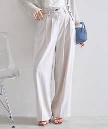 &. NOSTALGIA | ナローベルトタックワイドパンツ(その他パンツ)