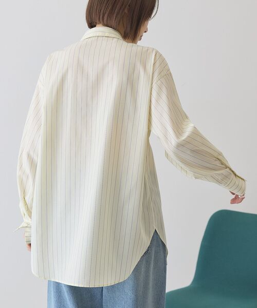 AMERICAN HOLIC(アメリカンホリック)の「【2点セット・イージーケア】ビスチェ+シャツ(シャツ/ブラウス・レディース・イエロー系その他2/ブルー系その他7/サックスブルー・L/M)」の18枚目の写真