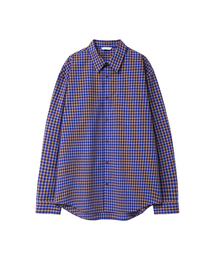 YOUCHE PRET A PORTER（ユッシュプレタポルテ）の「SQ OFFSET CHECK SHIRTS Cobalt Check（シャツ/ブラウス）」