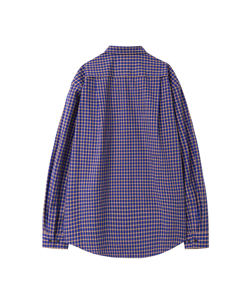 YOUCHE PRET A PORTER（ユッシュプレタポルテ）の「SQ OFFSET CHECK SHIRTS Cobalt Check（シャツ/ブラウス・メンズ・その他・MEDIUM/LARGE）」の2枚目の写真