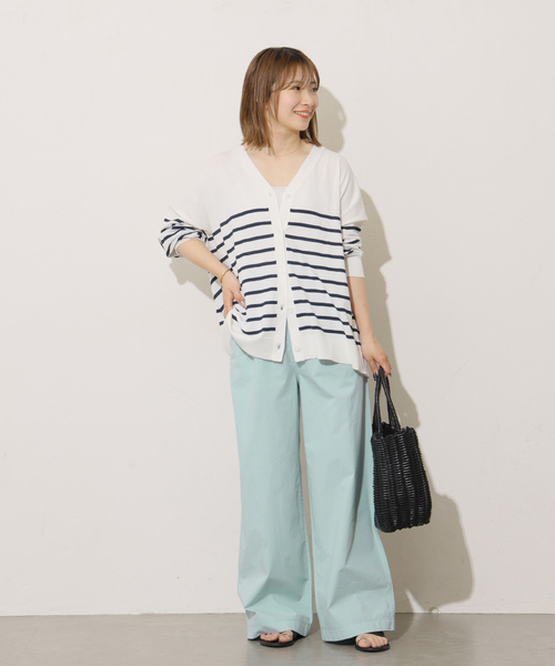 JOURNAL STANDARD relume(ジャーナルスタンダード レリューム)の「ポプリンストレートパンツ(その他パンツ・レディース・チャコールグレー/ピンク/ブルー系その他・36/38)」の11枚目の写真