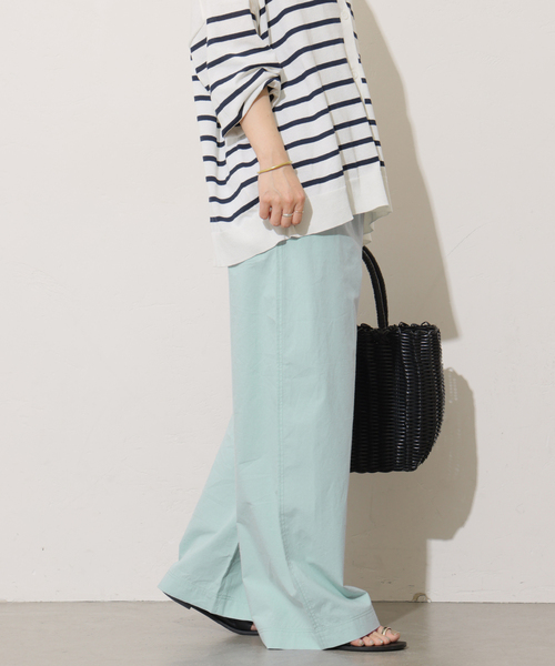 JOURNAL STANDARD relume(ジャーナルスタンダード レリューム)の「ポプリンストレートパンツ(その他パンツ・レディース・チャコールグレー/ピンク/ブルー系その他・36/38)」の16枚目の写真
