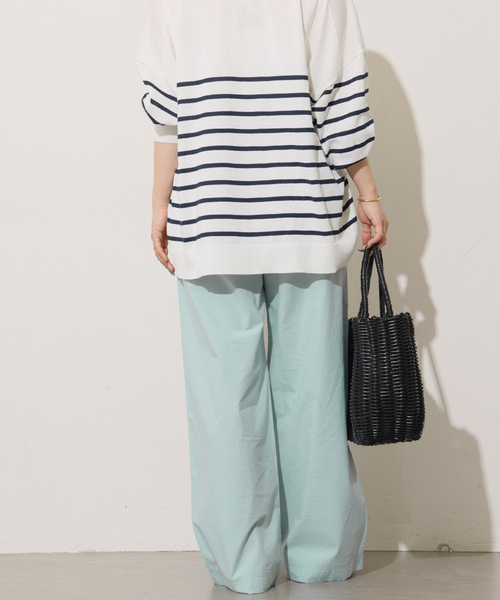 JOURNAL STANDARD relume(ジャーナルスタンダード レリューム)の「ポプリンストレートパンツ(その他パンツ・レディース・チャコールグレー/ピンク/ブルー系その他・36/38)」の17枚目の写真