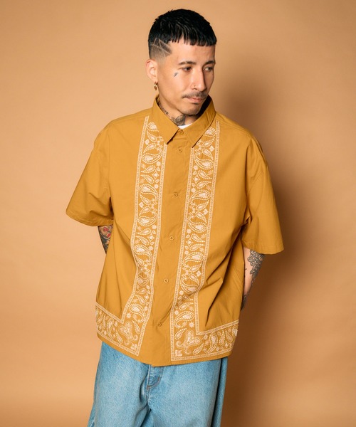 Subciety(サブサエティ)の「Embroidery bandanna shirt(シャツ/ブラウス・メンズ・マスタード/ホワイト/ブラック・X-LARGE/LARGE/MEDIUM/SMALL)」の17枚目の写真