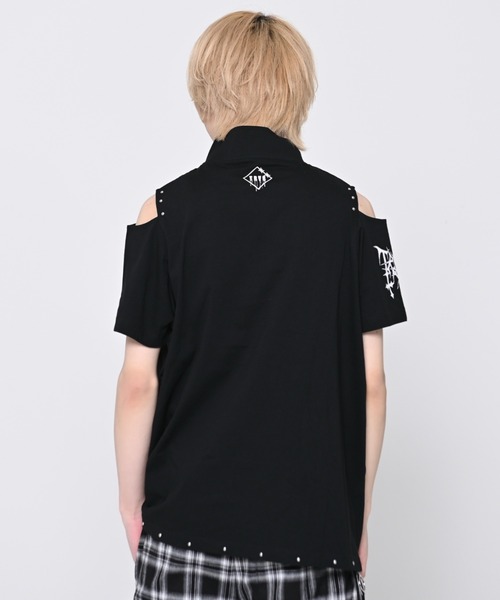 TRAVAS TOKYO(トラバス トウキョウ)の「『TRAVAS TOKYO/トラバス トーキョー』肩あきZIPデザインTシャツ(Tシャツ/カットソー・レディース・ホワイト/ブラック・FREE)」の13枚目の写真