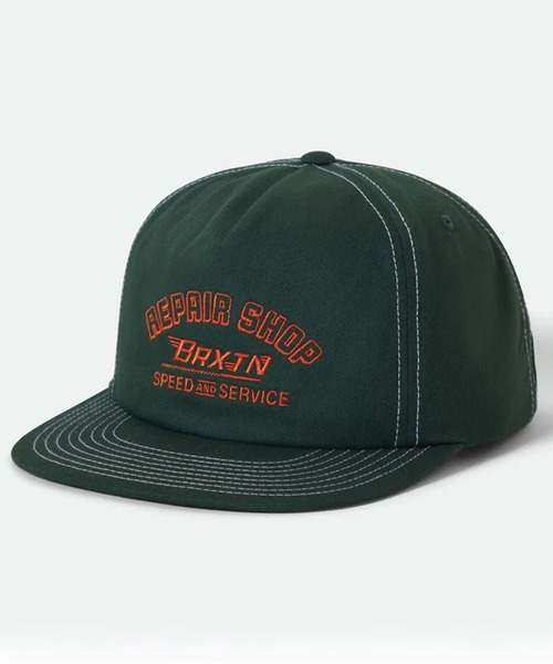 BRIXTON(ブリクストン)の「BRIXTON/ブリクストン キャップ REPAIR SHOP HP SNAPBACK スナップバック 12058(キャップ・メンズ・グリーン・FREE)」の1枚目の写真