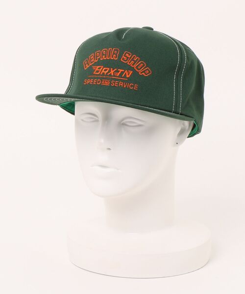 BRIXTON(ブリクストン)の「BRIXTON/ブリクストン キャップ REPAIR SHOP HP SNAPBACK スナップバック 12058(キャップ・メンズ・グリーン・FREE)」の3枚目の写真