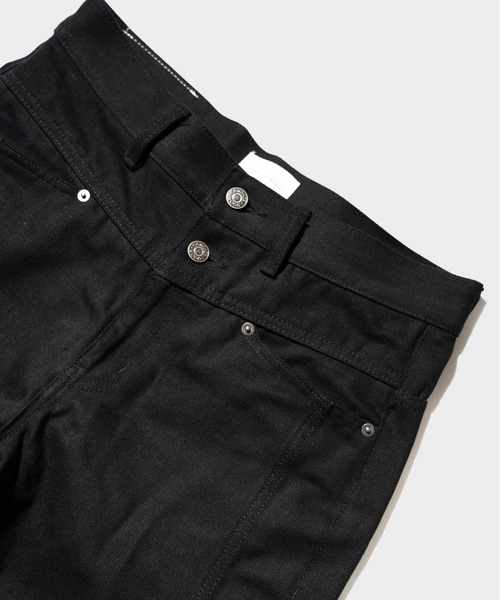 CAMPHOR WOOD（カンファーウッド）の「SIDE SEEM BOOTS CUT RIGID JEANS / サイドシームブーツカットリジットデニム（デニムパンツ・メンズ・インディゴブルー/ブラック・SMALL/MEDIUM/LARGE）」の16枚目の写真