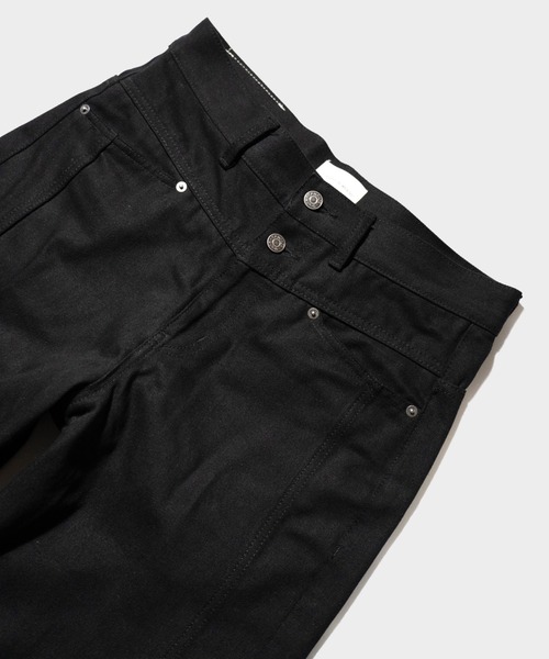CAMPHOR WOOD（カンファーウッド）の「SIDE SEEM BOOTS CUT RIGID JEANS / サイドシームブーツカットリジットデニム（デニムパンツ・メンズ・インディゴブルー/ブラック・SMALL/MEDIUM/LARGE）」の15枚目の写真
