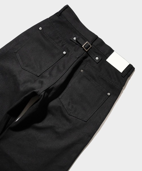 CAMPHOR WOOD（カンファーウッド）の「SIDE SEEM BOOTS CUT RIGID JEANS / サイドシームブーツカットリジットデニム（デニムパンツ・メンズ・インディゴブルー/ブラック・SMALL/MEDIUM/LARGE）」の12枚目の写真