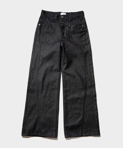 CAMPHOR WOOD（カンファーウッド）の「SIDE SEEM BOOTS CUT RIGID JEANS / サイドシームブーツカットリジットデニム（デニムパンツ・メンズ・インディゴブルー/ブラック・SMALL/MEDIUM/LARGE）」の10枚目の写真
