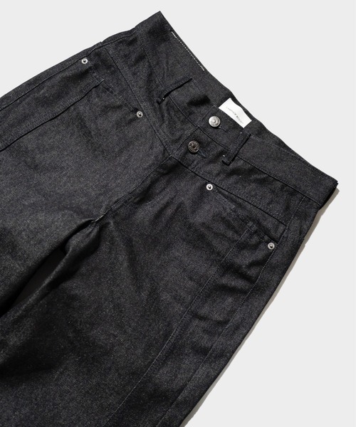 CAMPHOR WOOD（カンファーウッド）の「SIDE SEEM BOOTS CUT RIGID JEANS / サイドシームブーツカットリジットデニム（デニムパンツ・メンズ・インディゴブルー/ブラック・SMALL/MEDIUM/LARGE）」の9枚目の写真