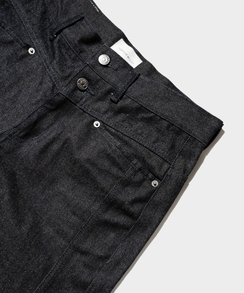 CAMPHOR WOOD（カンファーウッド）の「SIDE SEEM BOOTS CUT RIGID JEANS / サイドシームブーツカットリジットデニム（デニムパンツ・メンズ・インディゴブルー/ブラック・SMALL/MEDIUM/LARGE）」の8枚目の写真