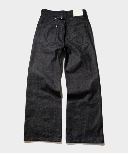 CAMPHOR WOOD（カンファーウッド）の「SIDE SEEM BOOTS CUT RIGID JEANS / サイドシームブーツカットリジットデニム（デニムパンツ・メンズ・インディゴブルー/ブラック・SMALL/MEDIUM/LARGE）」の6枚目の写真