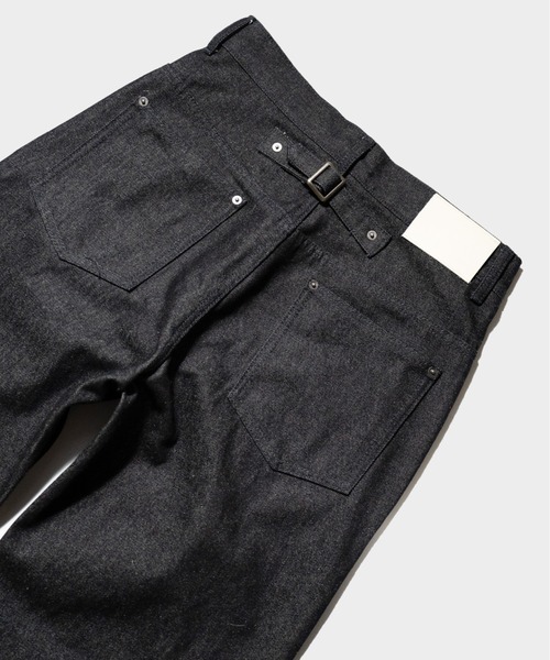 CAMPHOR WOOD（カンファーウッド）の「SIDE SEEM BOOTS CUT RIGID JEANS / サイドシームブーツカットリジットデニム（デニムパンツ・メンズ・インディゴブルー/ブラック・SMALL/MEDIUM/LARGE）」の5枚目の写真