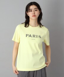 【接触冷感/抗菌防臭/消臭】アイスクリアコットン PARIS Tシャツ