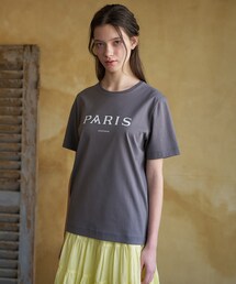 【接触冷感/抗菌防臭/消臭】アイスクリアコットン PARIS Tシャツ
