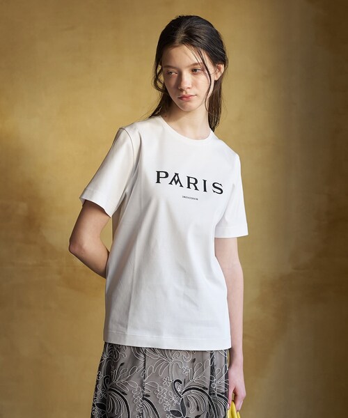 DRESSTERIOR(ドレステリア)の「【接触冷感/抗菌防臭/消臭】アイスクリアコットン PARIS Tシャツ(Tシャツ/カットソー・レディース・ホワイト/ダークグレー/ライトイエロー・34/36/38)」の20枚目の写真