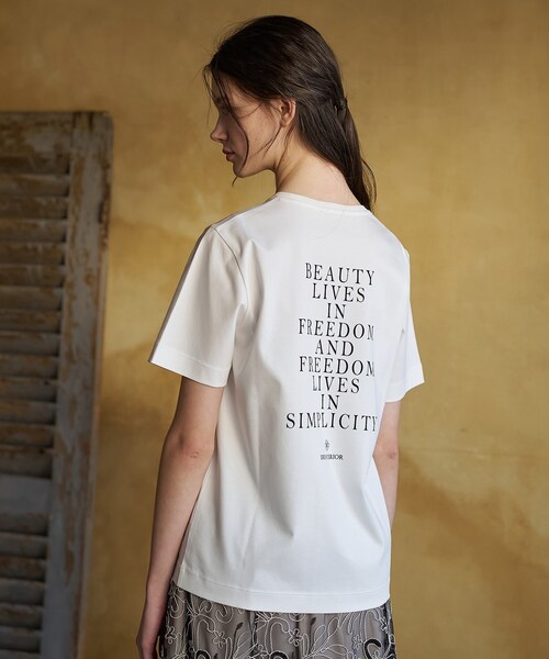 DRESSTERIOR(ドレステリア)の「【接触冷感/抗菌防臭/消臭】アイスクリアコットン PARIS Tシャツ(Tシャツ/カットソー・レディース・ホワイト/ダークグレー/ライトイエロー・34/36/38)」の21枚目の写真