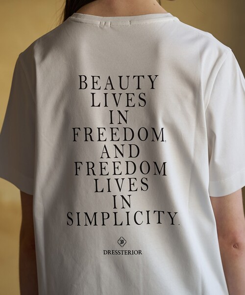 DRESSTERIOR(ドレステリア)の「【接触冷感/抗菌防臭/消臭】アイスクリアコットン PARIS Tシャツ(Tシャツ/カットソー・レディース・ホワイト/ダークグレー/ライトイエロー・34/36/38)」の8枚目の写真