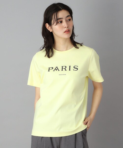 DRESSTERIOR(ドレステリア)の「【接触冷感/抗菌防臭/消臭】アイスクリアコットン PARIS Tシャツ(Tシャツ/カットソー・レディース・ホワイト/ダークグレー/ライトイエロー・34/36/38)」の11枚目の写真