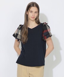 CB CRESTBRIDGE（シービークレストブリッジ）の「シトラテックショルダーリボンT（Tシャツ/カットソー）」