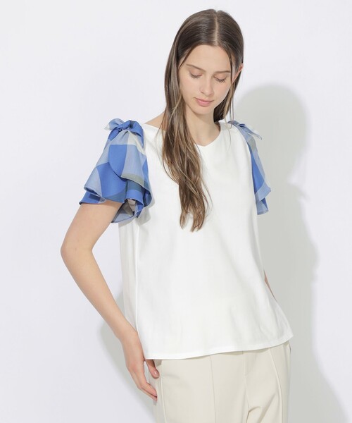 シトラテックショルダーリボンT（Tシャツ/カットソー）｜CB