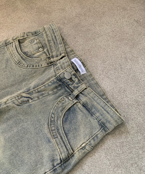 Teem Store（チームストア）の「フリンジデザインフレアデニムパンツ（デニムパンツ・レディース・ブルー・M/S）」の4枚目の写真