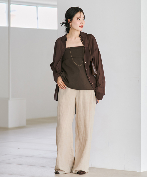 new cotton sheer シャツ（シャツ/ブラウス）｜Plage（プラージュ）の