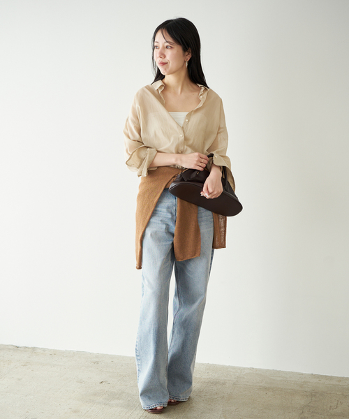plageタグ付き新品SHEER COTTON VN ブラウスナチュラル new cotton sheer シャツ（シャツ/ブラウス）｜Plage（プラージュ）の