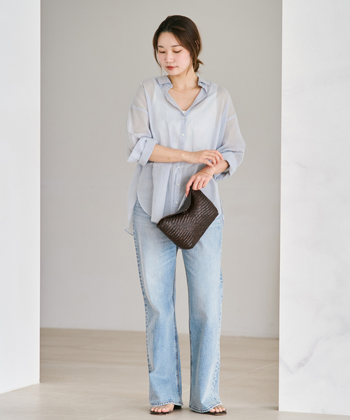 new cotton sheer シャツ（シャツ/ブラウス）｜Plage（プラージュ）の