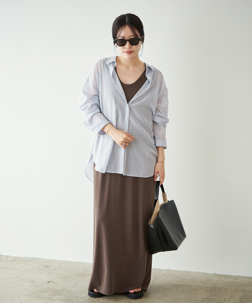new cotton sheer シャツ（シャツ/ブラウス）｜Plage（プラージュ）の