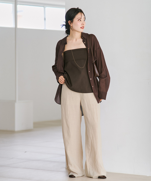 new cotton sheer シャツ（シャツ/ブラウス）｜Plage（プラージュ）の