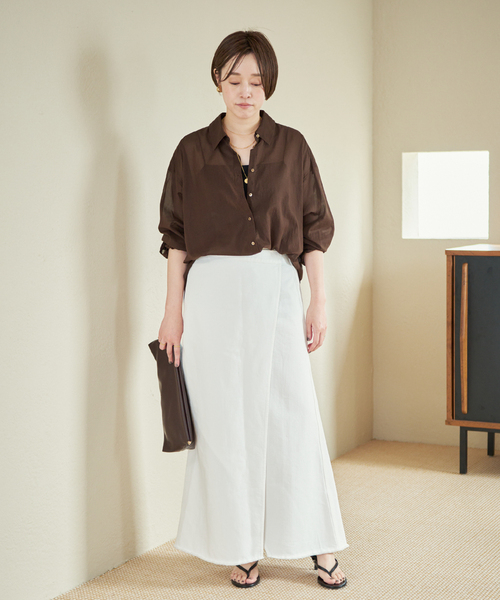 new cotton sheer シャツ（シャツ/ブラウス）｜Plage（プラージュ）の