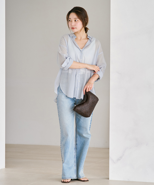 new cotton sheer シャツ（シャツ/ブラウス）｜Plage（プラージュ）の