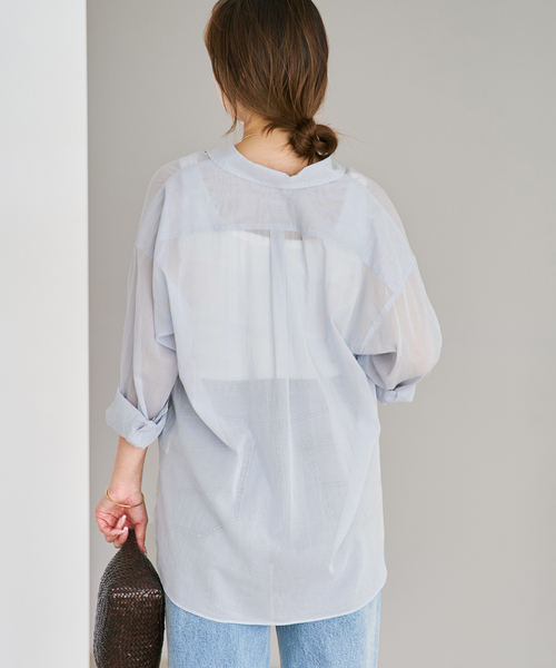 new cotton sheer シャツ（シャツ/ブラウス）｜Plage（プラージュ）の
