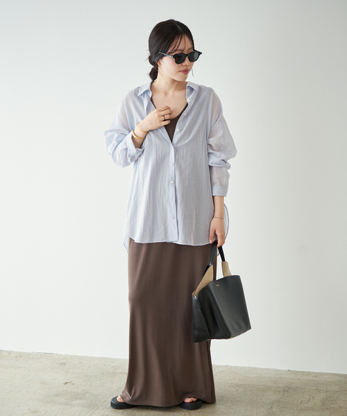 new cotton sheer シャツ（シャツ/ブラウス）｜Plage（プラージュ）の