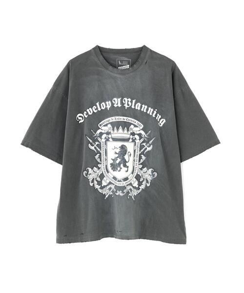 DANKE SCHON(ダンケシェーン)の「Dankeschon/ダンケシェーン/PIGMENT EMBLEM(Tシャツ/カットソー・レディース・ベージュ/ブラック・L/M)」の1枚目の写真