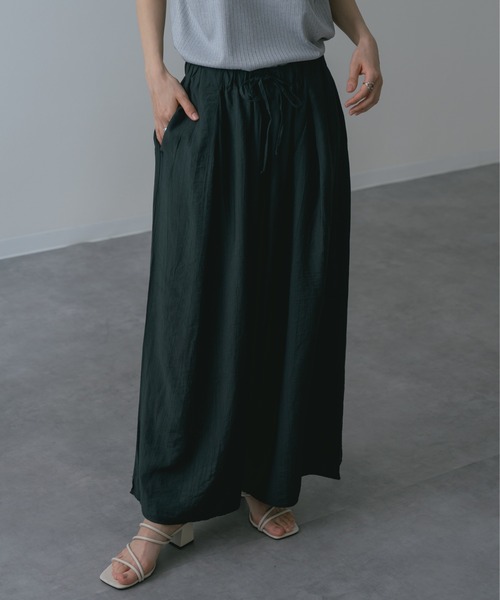 refinedworks(リファインドワークス)の「【refinedworks】美脚 を叶える 落ち感 ストレート ワイドパンツ(その他パンツ・レディース・チャコールグレー/カーキ・FREE)」の15枚目の写真
