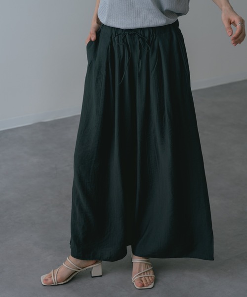refinedworks(リファインドワークス)の「【refinedworks】美脚 を叶える 落ち感 ストレート ワイドパンツ(その他パンツ・レディース・チャコールグレー/カーキ・FREE)」の17枚目の写真