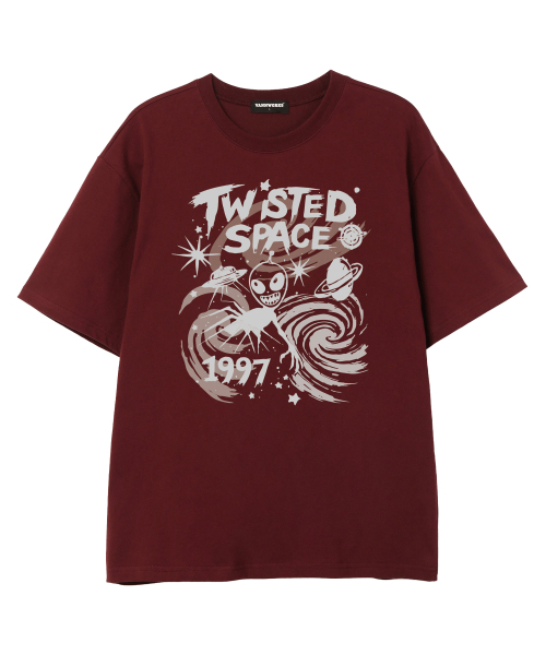 VANNWORKS(バンワークス)の「TWIST SPACE 半袖Tシャツ (VS0226) バーガンディ(Tシャツ/カットソー・メンズ・その他・SMALL/MEDIUM/LARGE/X-LARGE/XX-LARGE)」の1枚目の写真