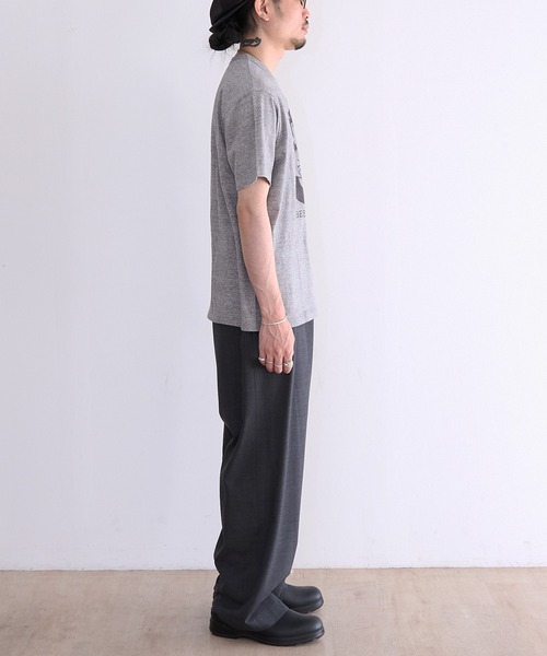 Healthknit(ヘルスニット)の「Healthknit TOMPKINS Jersey Crewneck S/S (Beethoven Print) (#218)(Tシャツ/カットソー・メンズ・オフホワイト/ヘザーグレー・MEDIUM/LARGE/X-LARGE)」の9枚目の写真