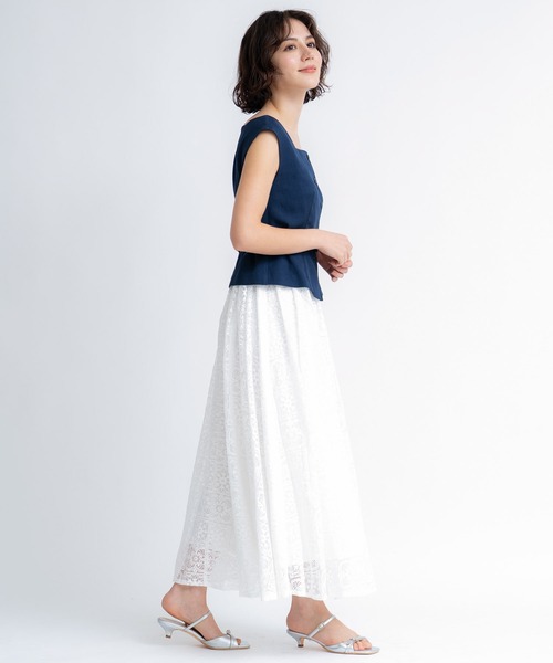 NOELA(ノエラ)の「ジレライクドッキングワンピース(ワンピース・レディース・ベージュ/ネイビー・S/M)」の6枚目の写真