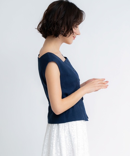 NOELA(ノエラ)の「ジレライクドッキングワンピース(ワンピース・レディース・ベージュ/ネイビー・S/M)」の11枚目の写真
