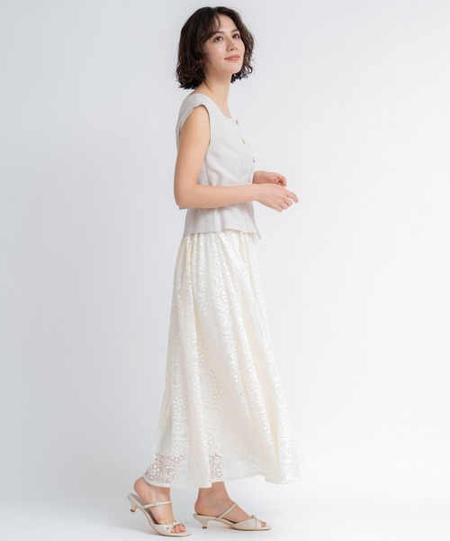NOELA(ノエラ)の「ジレライクドッキングワンピース(ワンピース・レディース・ベージュ/ネイビー・S/M)」の16枚目の写真
