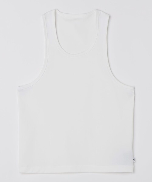 City Ambient Products(シティアンビエントプロダクツ)の「City Ambient Products: 〈接触冷感/抗菌加工〉AIR COOL リブ タンクトップ(タンクトップ・メンズ・ホワイト/ブラック・LARGE/MEDIUM)」の7枚目の写真