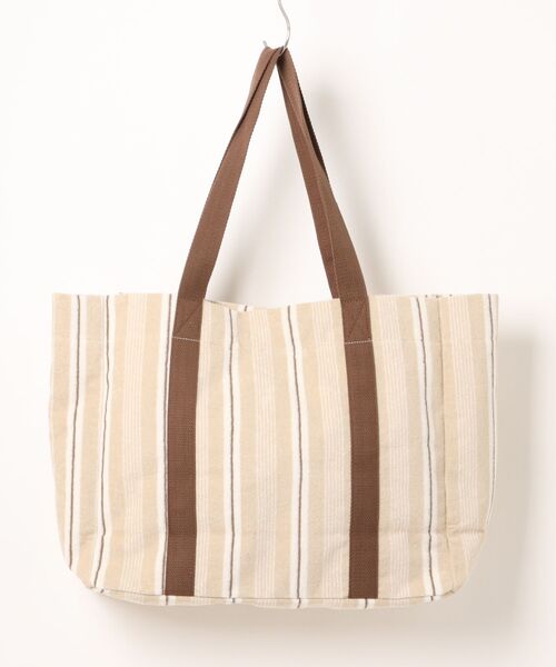 ROXY（ロキシー）の「ROXY SURF SALT&SUN TOTE BAG トートバッグ 【2026年夏モデル】/ロキシーストライプバッグ（トートバッグ・レディース・ホワイト/ネイビー/オレンジ・FREE）」の7枚目の写真