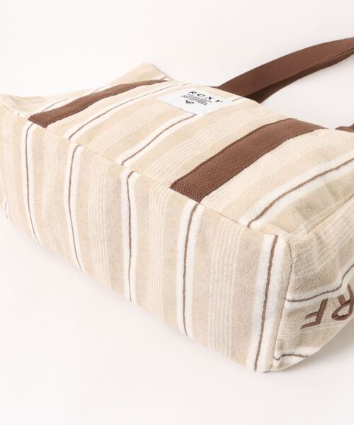 ROXY（ロキシー）の「ROXY SURF SALT&SUN TOTE BAG トートバッグ 【2026年夏モデル】/ロキシーストライプバッグ（トートバッグ・レディース・ホワイト/ネイビー/オレンジ・FREE）」の8枚目の写真
